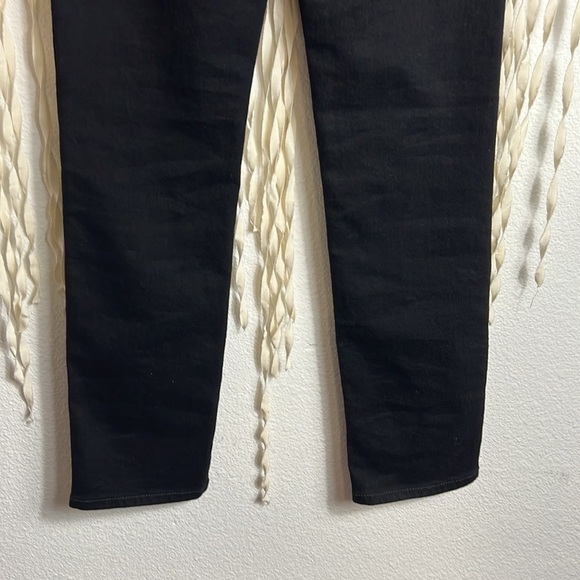Re/Done Black Straight Leg Denim Button Fly Size 26 - Picture 6 of 10